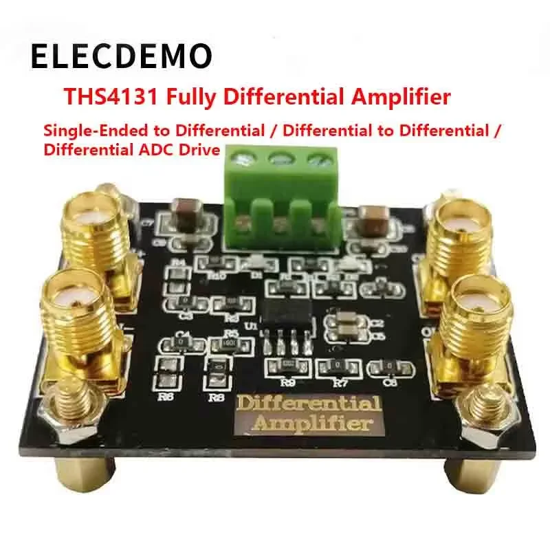 High Speed Fully Differential Amplifier Module, Single-Ended to Differential Converter, Low Noise ADC Driver Board, DIY THS4131