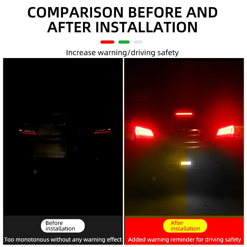 Car Reverse Light High Brightness Reversing Flashing Warning Lamp Auto Motorcycle Reverse Parking Tail LED Bulb Light DRL12V