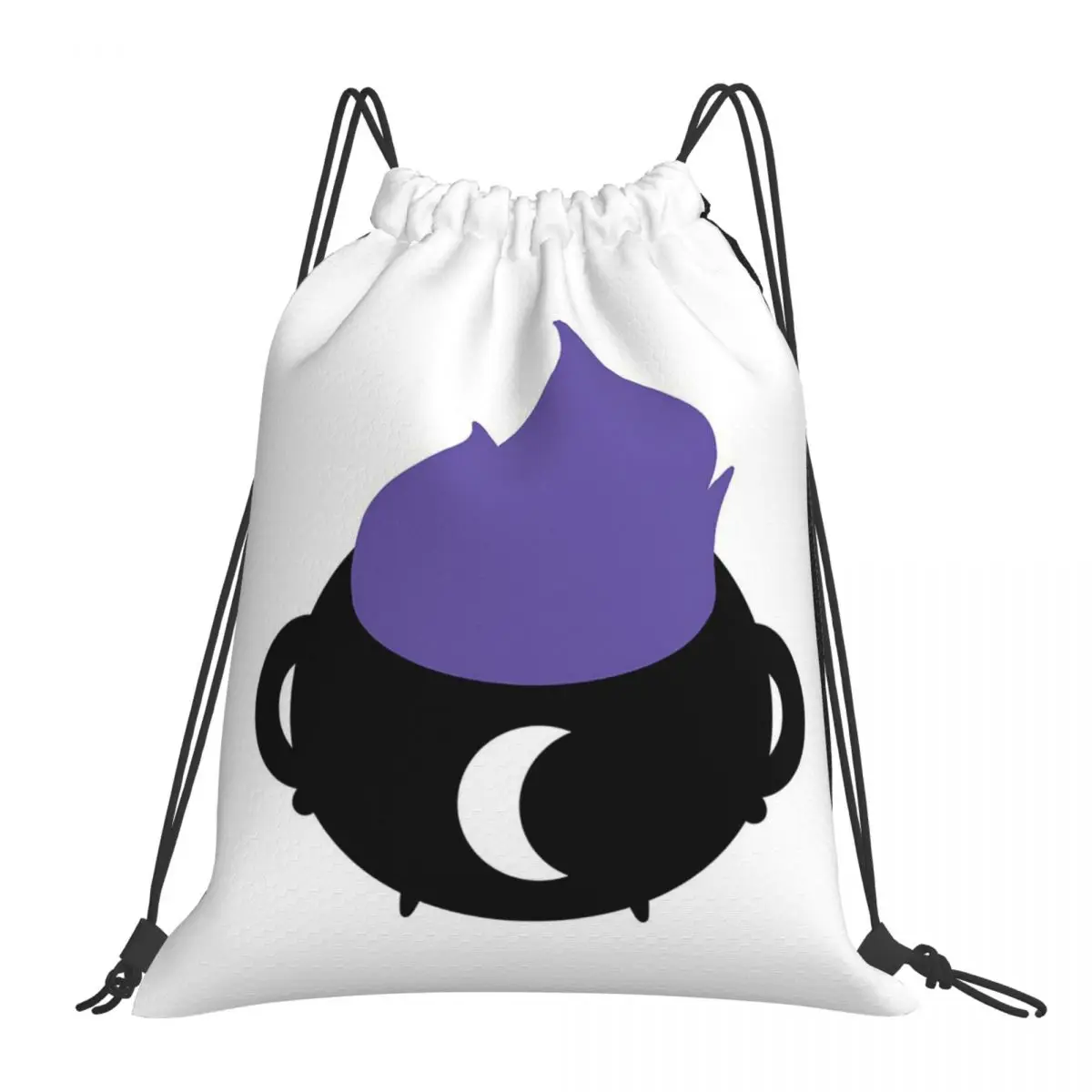 Witchy Cauldron Backpacks Multi-function Portable Drawstring Bags Storage Bag Book Bags For Man Woman School