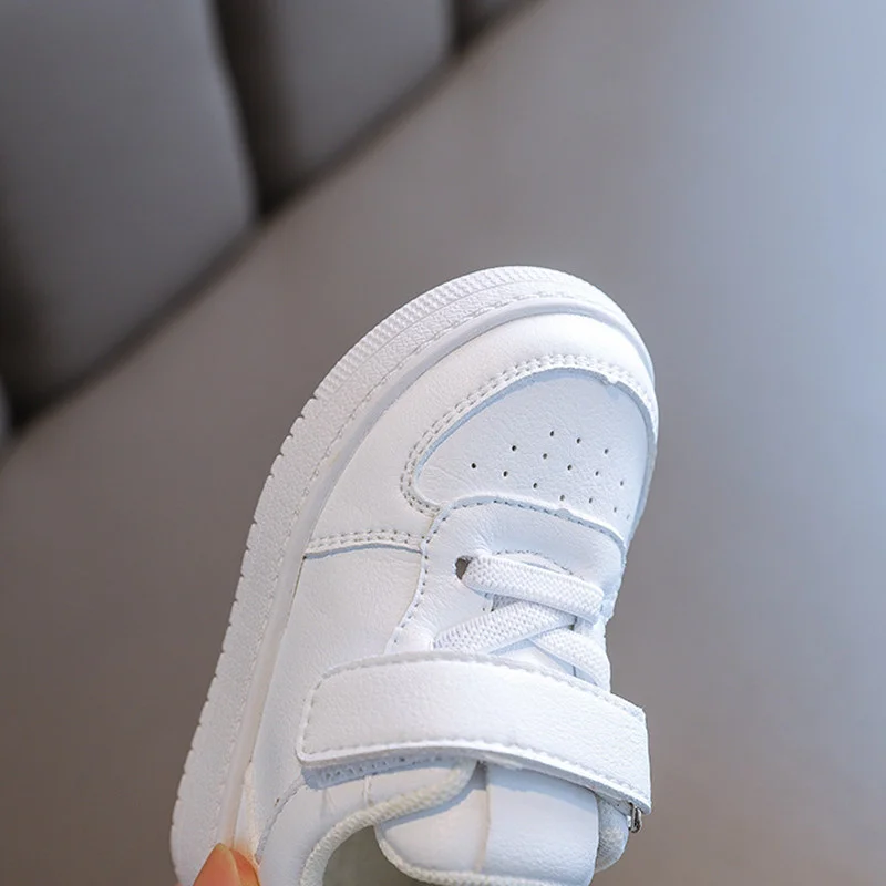 DIMI 2023 New Spring/Autumn Baby Walkers Shoes Soft Comfortable Toddler Shoes Rubber Non-Slip Boy Girl White Infant Sneaker