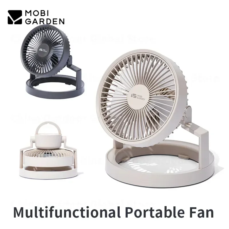 

MOBI GARDEN Camping Fan & Pendant Light Tent Portable Multifunctional Exquisite Outdoor Travel Picnic 3-speed Adjustable Fan New