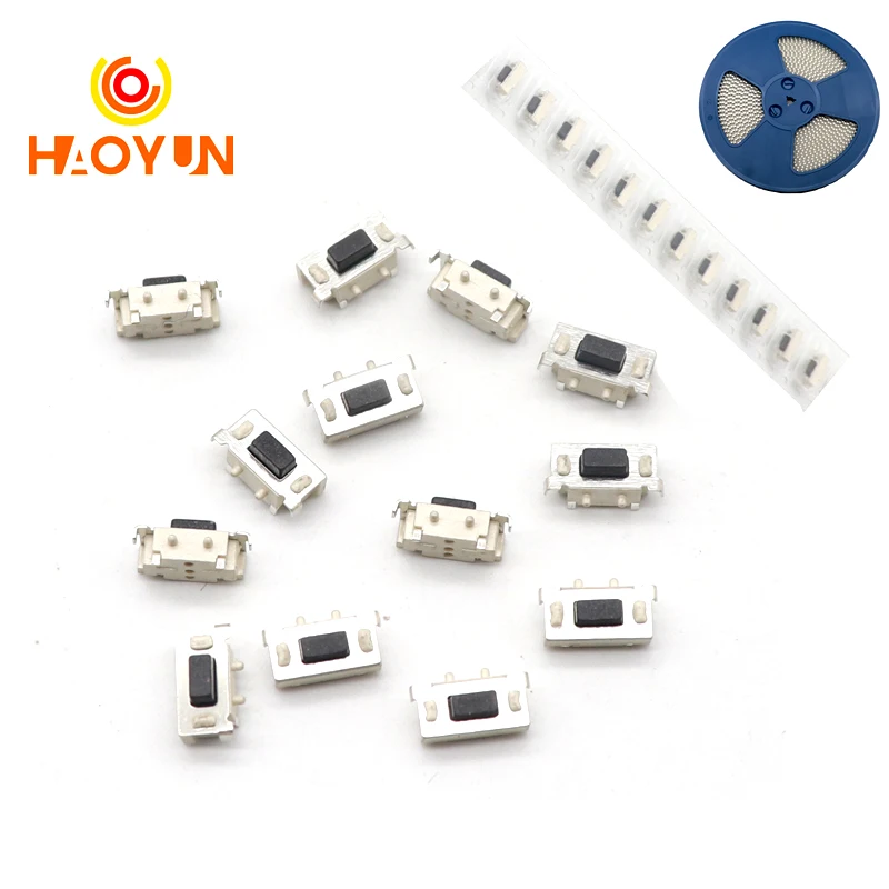 【100-50PCS】DC12V 50mA Micro Tact Switch Touch 3*6*3.5 3x6x3.5 SMD For MP3 MP4 Tablet PC Button Bluetooth Headset Remote Control