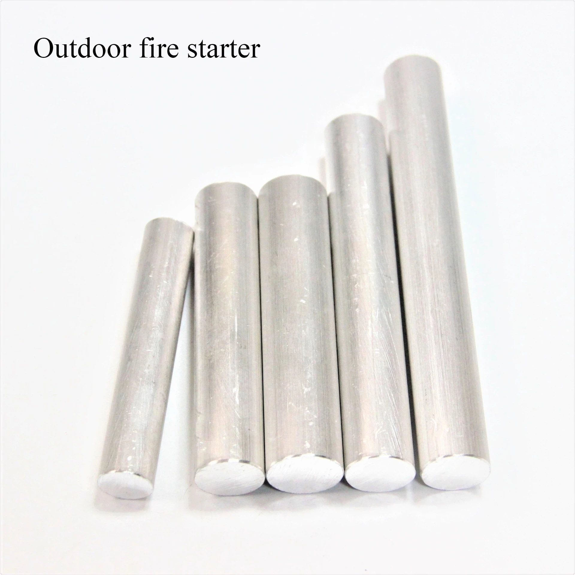 2Pcs High‑Purity Magnesium Fire Starter Rod Outdoor Camping Fire Ignition Tool Emergency Survival Fire Striker for Backpacking