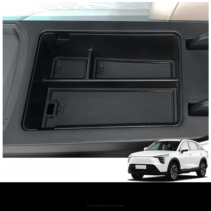 For Great Wall Haval Xiaolong 2023-2025 ABS Black Car Armrest Box Storage Box Central Storage Box Interior Car Accessories