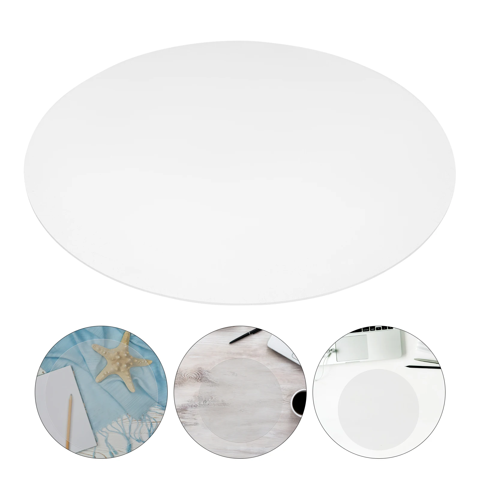

Acrylic Round Disc 30cm 3mm Clear Acrylic Sheet Blank Circle Board Photo Frame Tabletop DIY Crafts Transparent Plastic