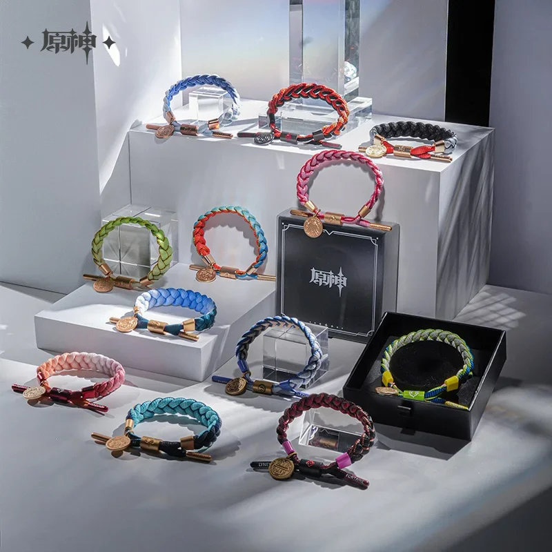 

Genshin Impact тематическая серия Keqing Jean милый Klee персонаж впечатление ветер ручная веревка ювелирные изделия плетение браслет изысканный подарок