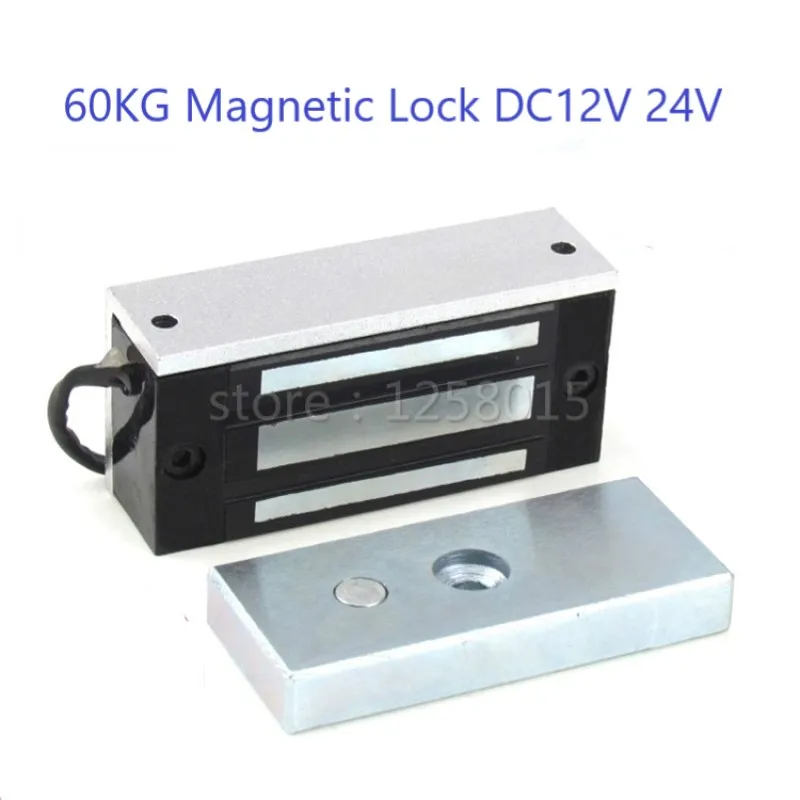 DC12V & 24V 60kg Electromagnetic Door Lock Pure Copper Coil 120lbs Holding Force For Door Cabinet Magnetic Electric Control