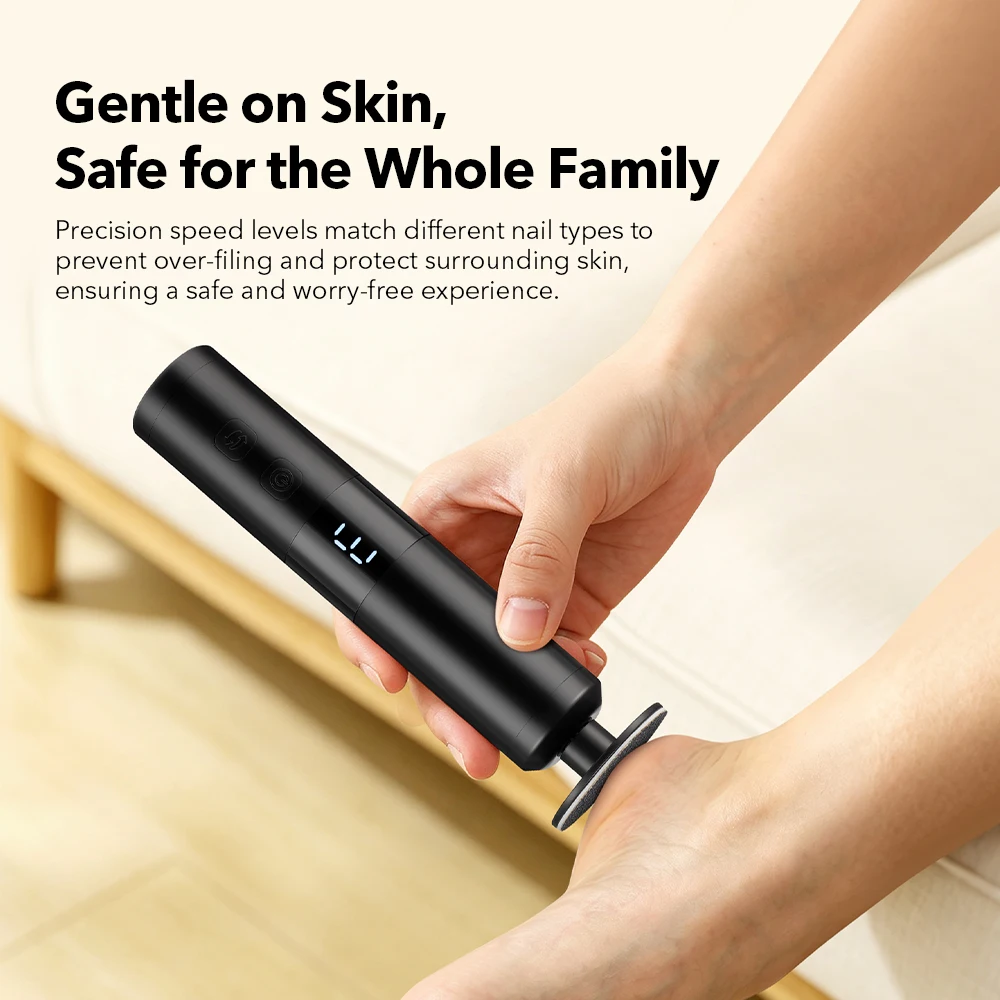 Electric Foot File Callus And Dead Skin Remover 6 Speeds USB Rechargeable Foot Grinder Exfoliator Feet Care Pedicure Tool