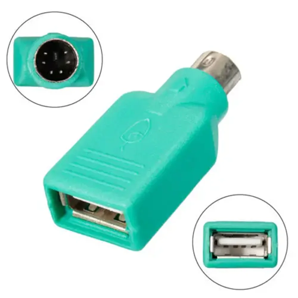 USB 2.0 Femmina a PS/2 Maschio del Convertitore Dell'adattatore per il Computer Portatile PC Mouse Tastiera PS2