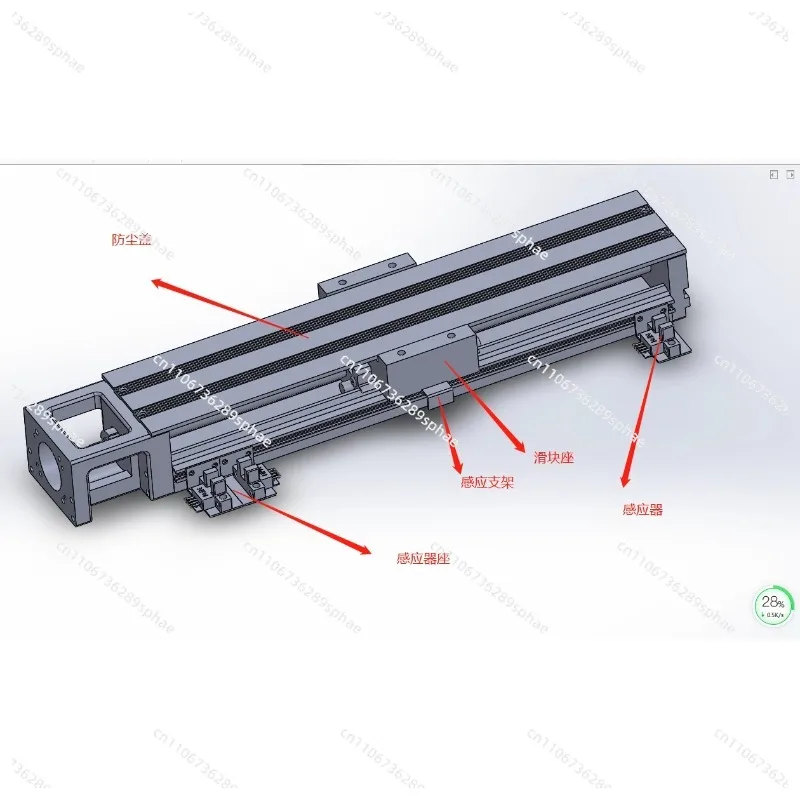 Single axis robot, upper silver/HIWIN KK40 KK50 KK60D KK86D KK100 upper silver KK module