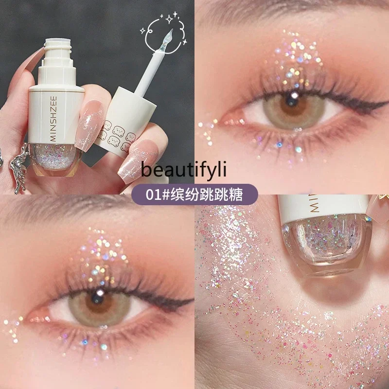 

Brightening liquid eyeshadow, super flash eye makeup pearlescent sequins a drop of tear does not take off makeup eyeshadow