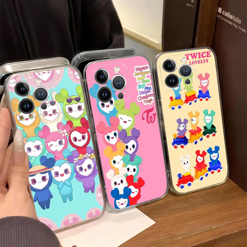 KPOP Girl T-TWICE Phone Case For IPhone 16 15 8 7 6 6S Plus X SE XR XS 14 11 12 13 Mini Pro Max Mobile Case