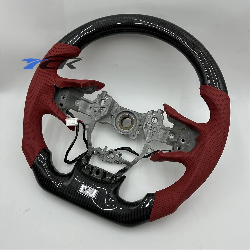 

For 2019 Lexus ES350 Steering Wheel Customized Carbon Fiber Red Leather Car accessory