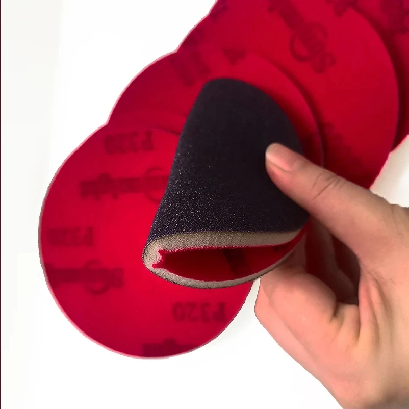10PCS 6Inch Foam Dry Wet Sponge Sandpaper Disc Flocking 500-3000 Grit Abrasive Tools For Grinding Sandpaper