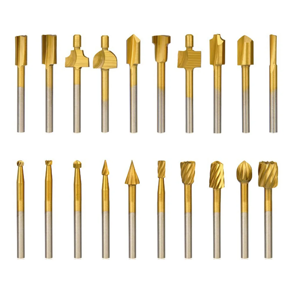 Router Bits Roterende Gereedschappen Boren Trimmen Carving Gravure Voor Diy Houtbewerking 39Mm Roterende Gereedschappen Zilver/Goud