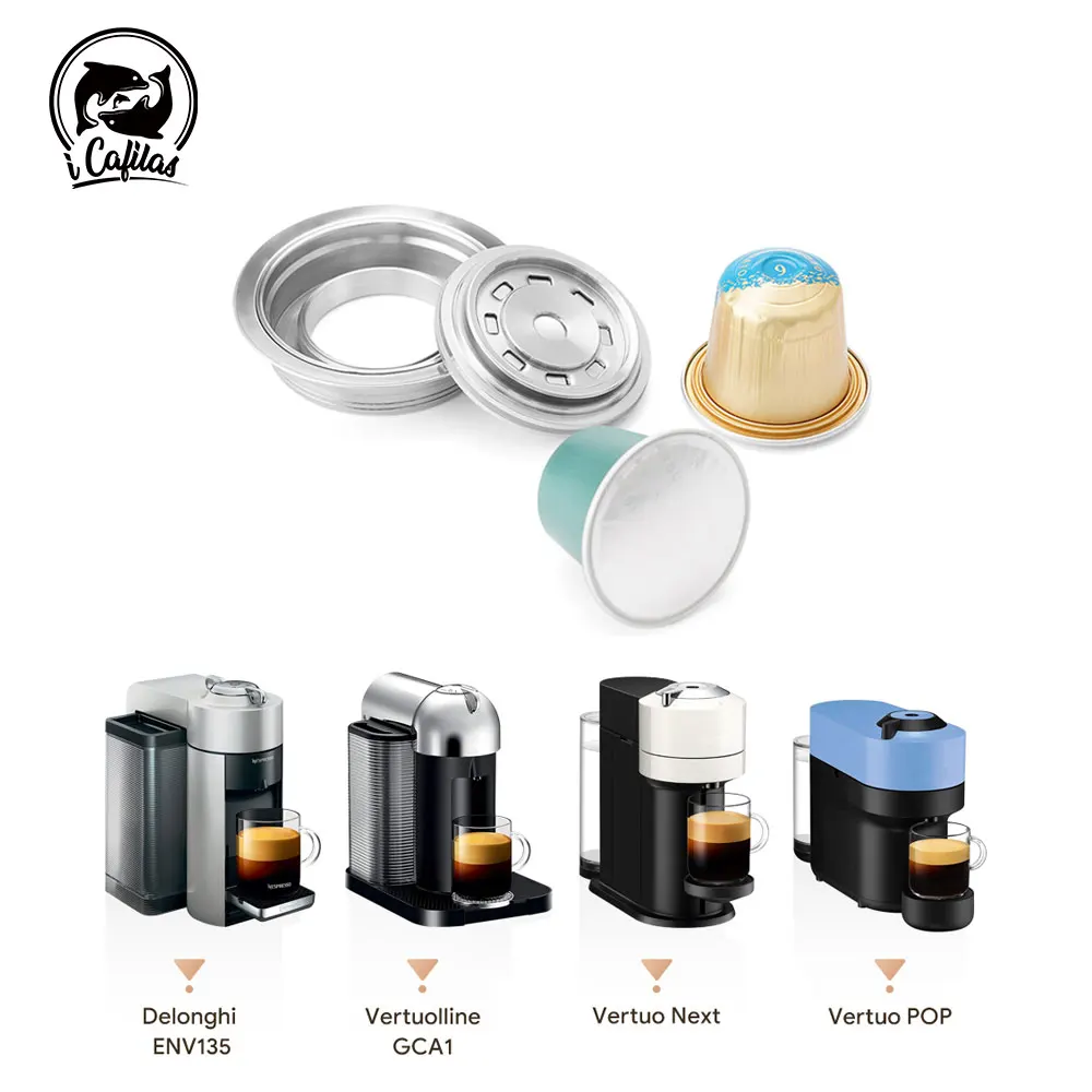 

For Vertuo Pop Next Adapter for Nespresso Pod Reusable Vertuoline Converts to Coffee Capsule Barista Accessories