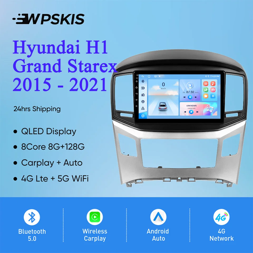 

Android 14.0 8G+128G Car DVD Player For Hyundai H1 Grand Starex 2015 - 2021 Auto Radio Multimedia Tape GPS Navigation Carplay