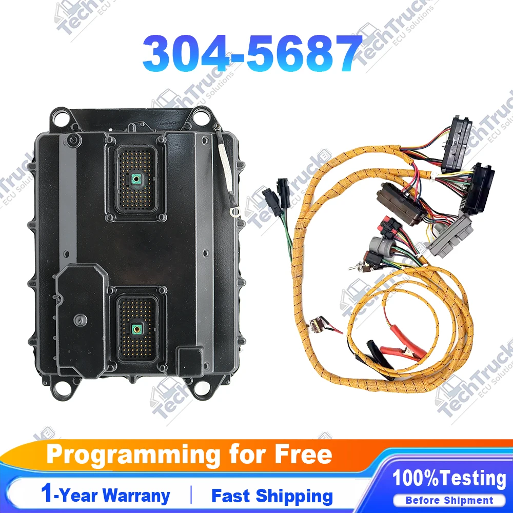 

304-5687 Engine Control Unit ECU for CAT 325BL 325C 325D Computer Board Excavator Controller 3045687 with Programming Cable