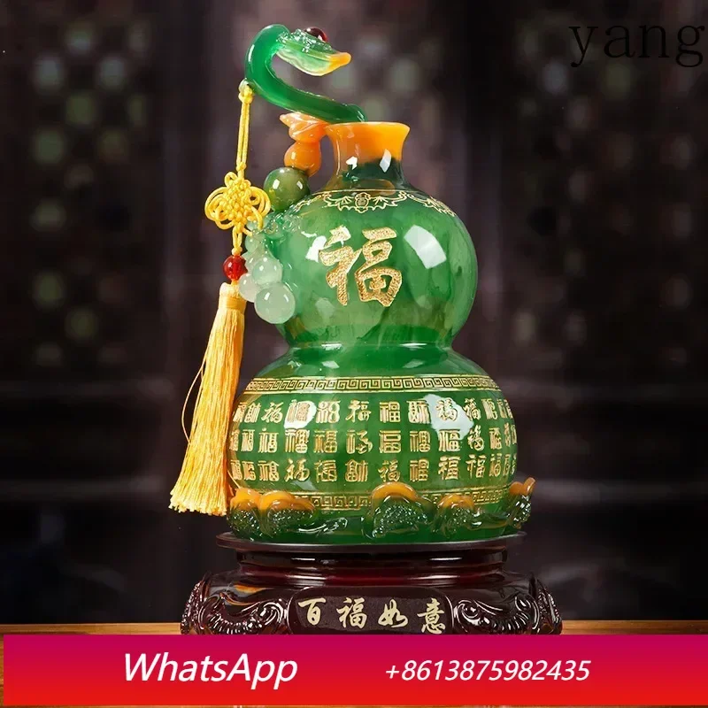 

Feng Shui Ruyi Gourd Decor Town House Home Living Room Tv Cabinet Wine Decor