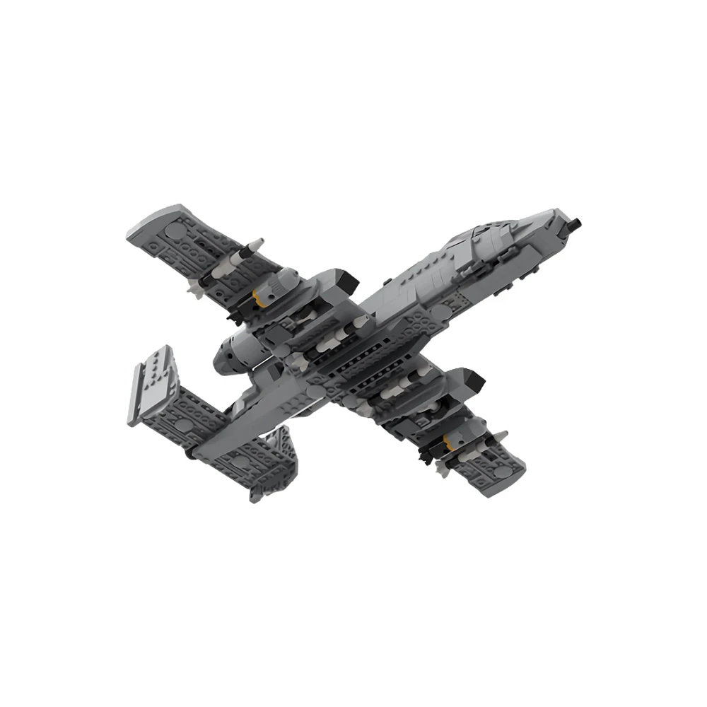 MOC A-10 Attack Aircraft Model Building Blocks Brick Toys Puzzle Toys Decorative Ornaments Children's  Gifts