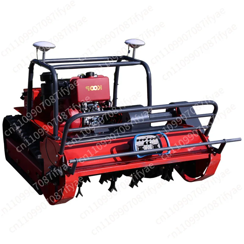 Tracked lawn shredder, lawn mower for all terrain, wireless remote control lawn shredder