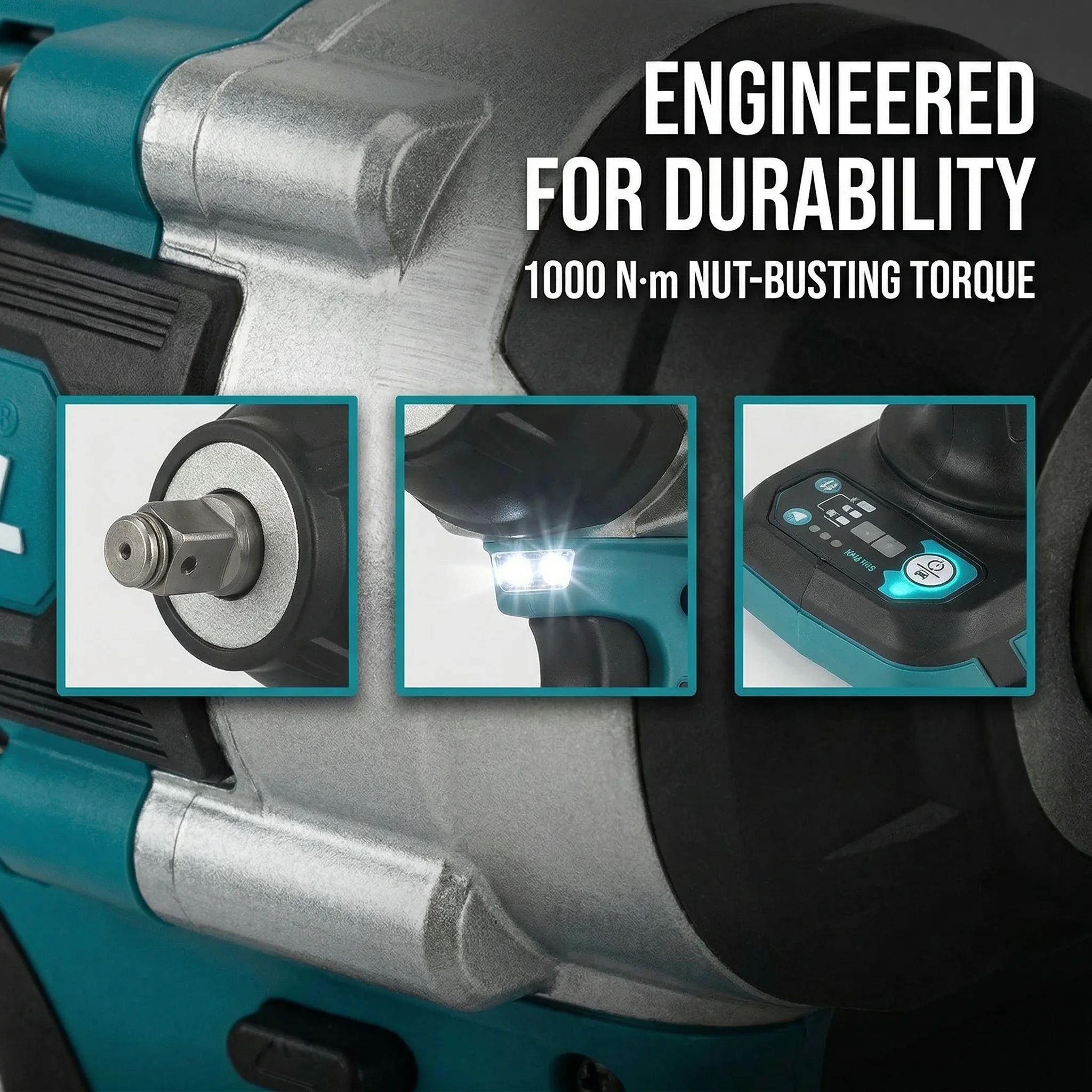 Makita DTW700 18V Brushless Electric Wrench Cordless Drill Screwdriver Torque Power Tool Kit for Home Workshop Pack gallery 4