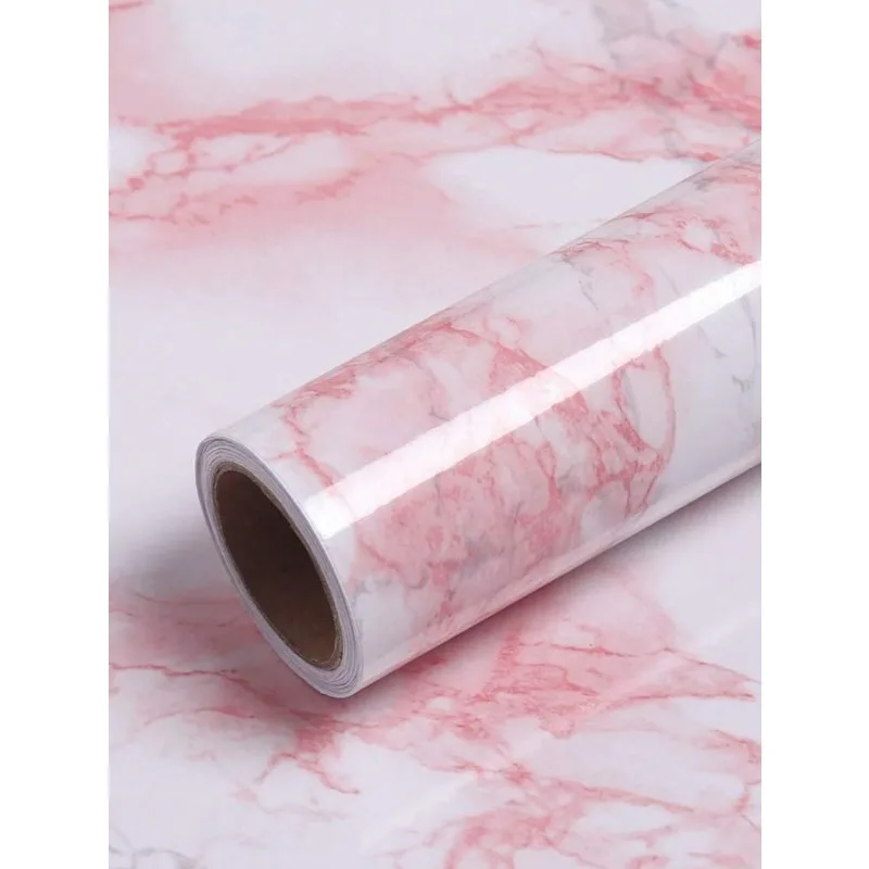 40/50cm Vinyl Marble Peel and Stick Wallpaper for Bathroom Wall Self Adhesive Waterproof Oil Proof Contact Paper for Kitchen