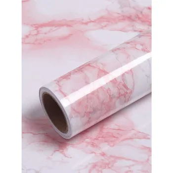40/50cm vinyl marble peel and stick wallpaper for bathroom wall self adhesive waterproof oil proof contact paper for kitchen