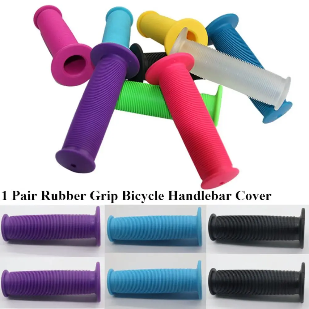 1Pair Anti-slip Bicycle Handlebar Cover Shock Absorption 10 Colors Folding Bike Handlebar Scooter Handbar