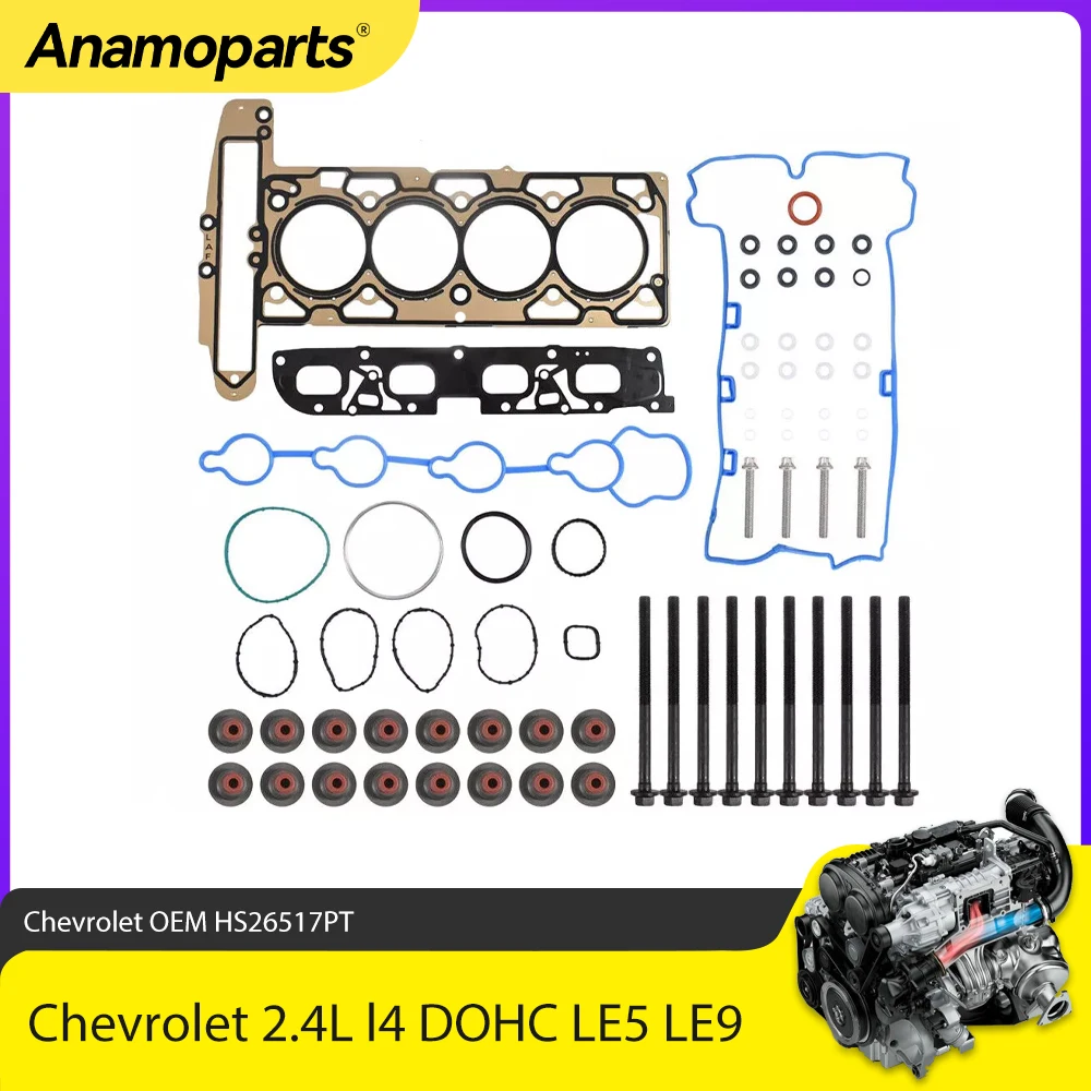 

Engine Parts Head Gasket Bolts Set Fit 2.4 L For Chevrolet Equinox Buick Verano GMC Terrain 2.4L l4 GAS FLEX DOHC LE5 LE9