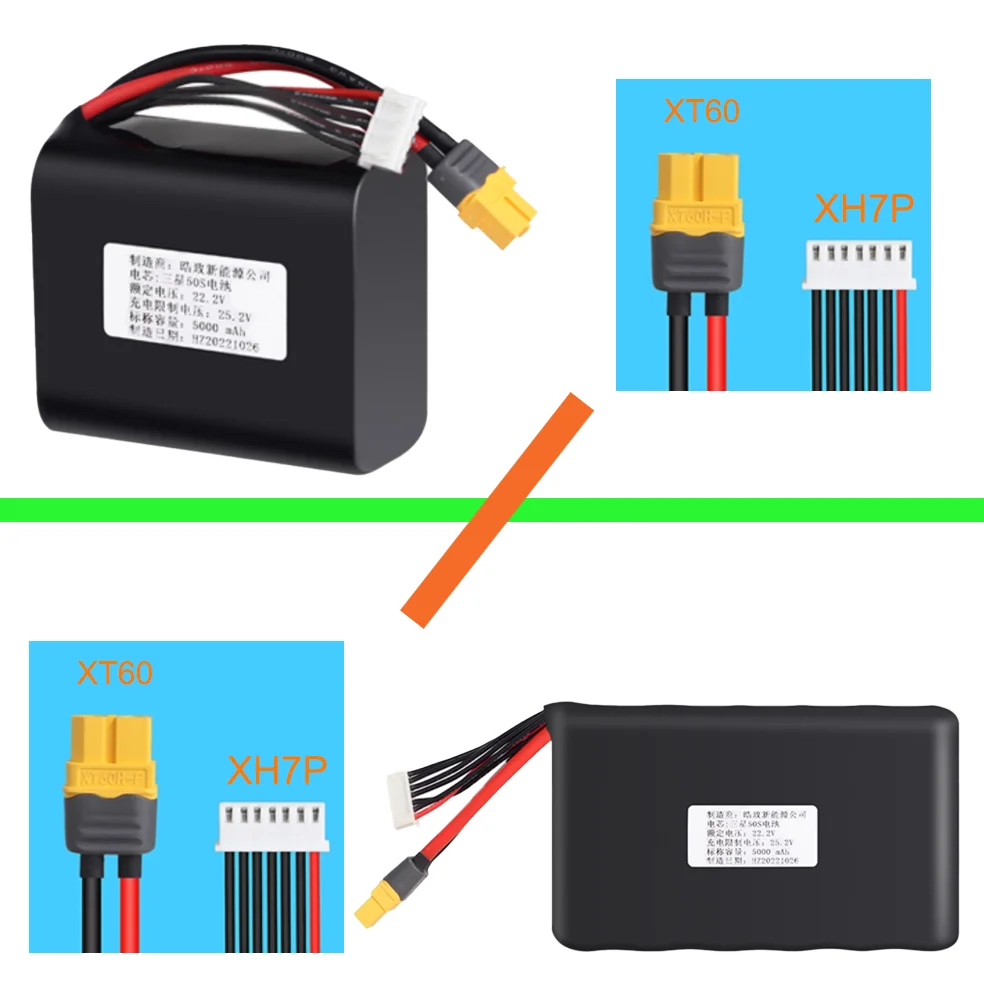 Lithium Battery 21700 2S 4S 6S 5Ah 8.4Ah With XT60 Plug For Model Airplane Boat Quad RC FPV Climbing Vehicle Robot Electric Toys