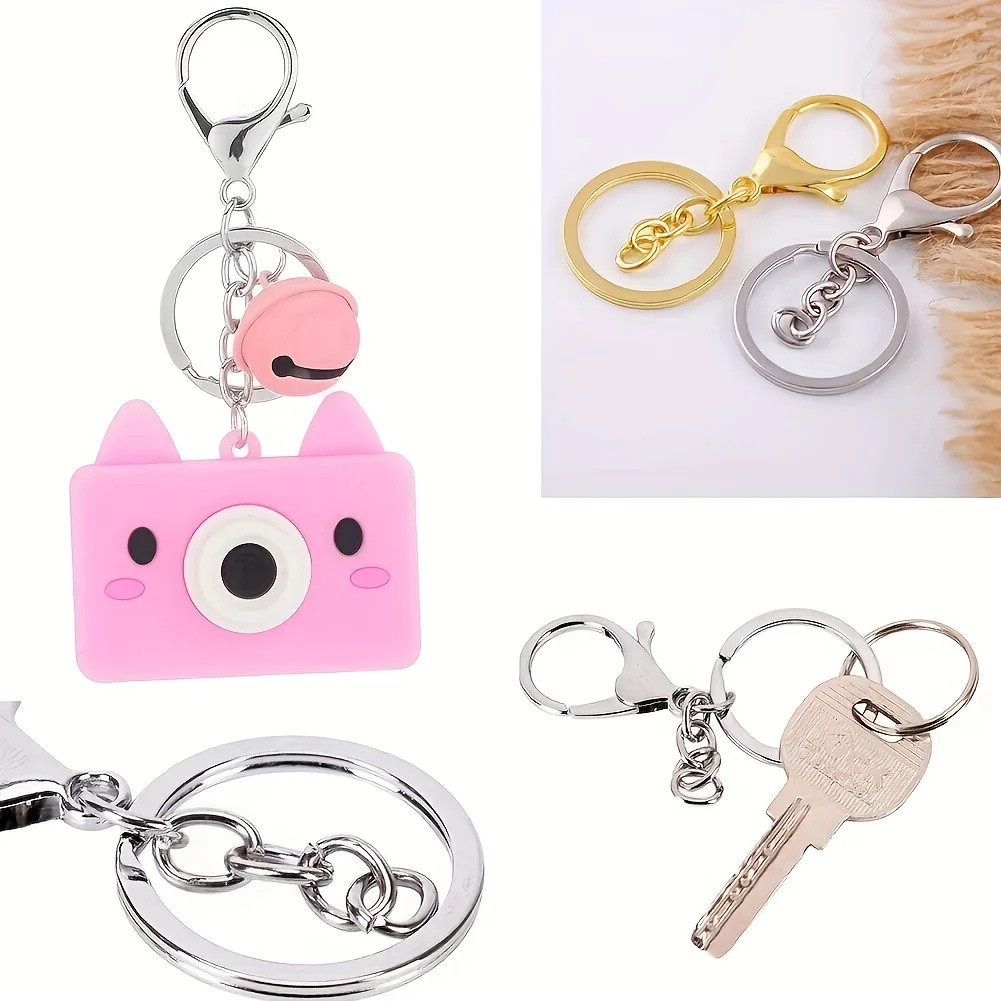 12pcs Wholesale Affordable Durable Versatile Blank Keychain Bead Rods Stylish Cheap Jewelry Parts Bracelets, Necklaces Bags view 5