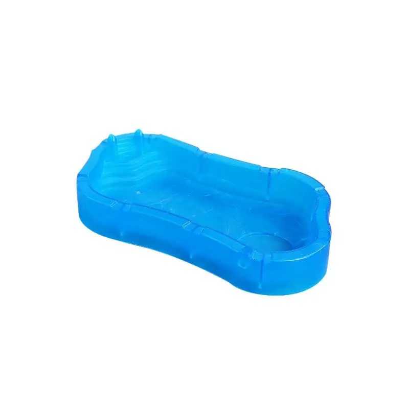 1Pcs Mini Swimming Pool Model Blue Miniature Pool Scene Ornament Dollhouse Toy Accessories For Doll Houses