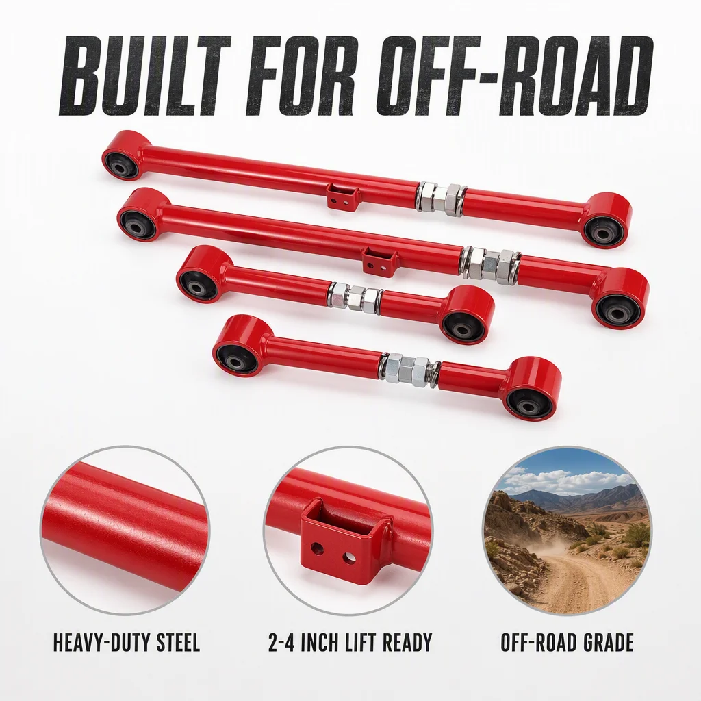 4X4 Suspension Kit Steel Tubular Upper and Lower Trailing Arm for Land Cruiser 80