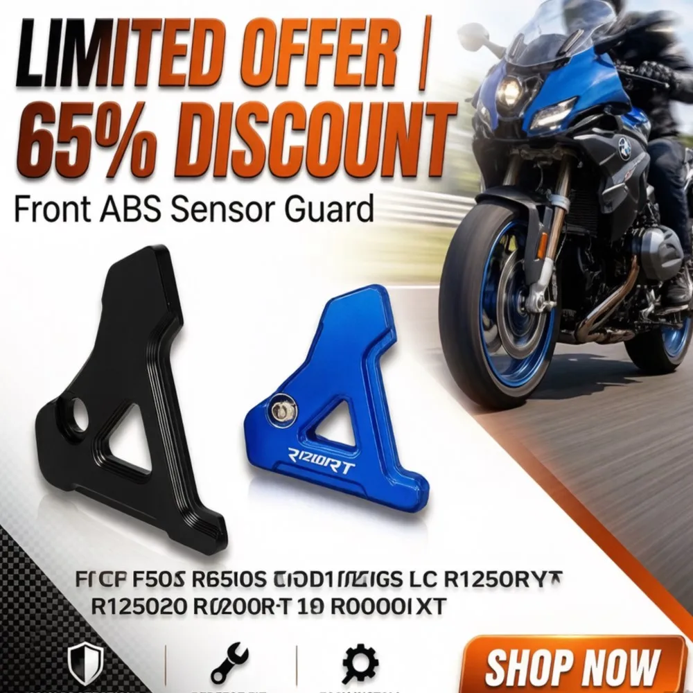 Para BMW R1300GS/GS Adventure/RT R 1300GS R1300 GS Adventure 2024 2025 2026 R1300RT Acessórios para Motocicleta Protetor de Sensor ABS Dianteiro
