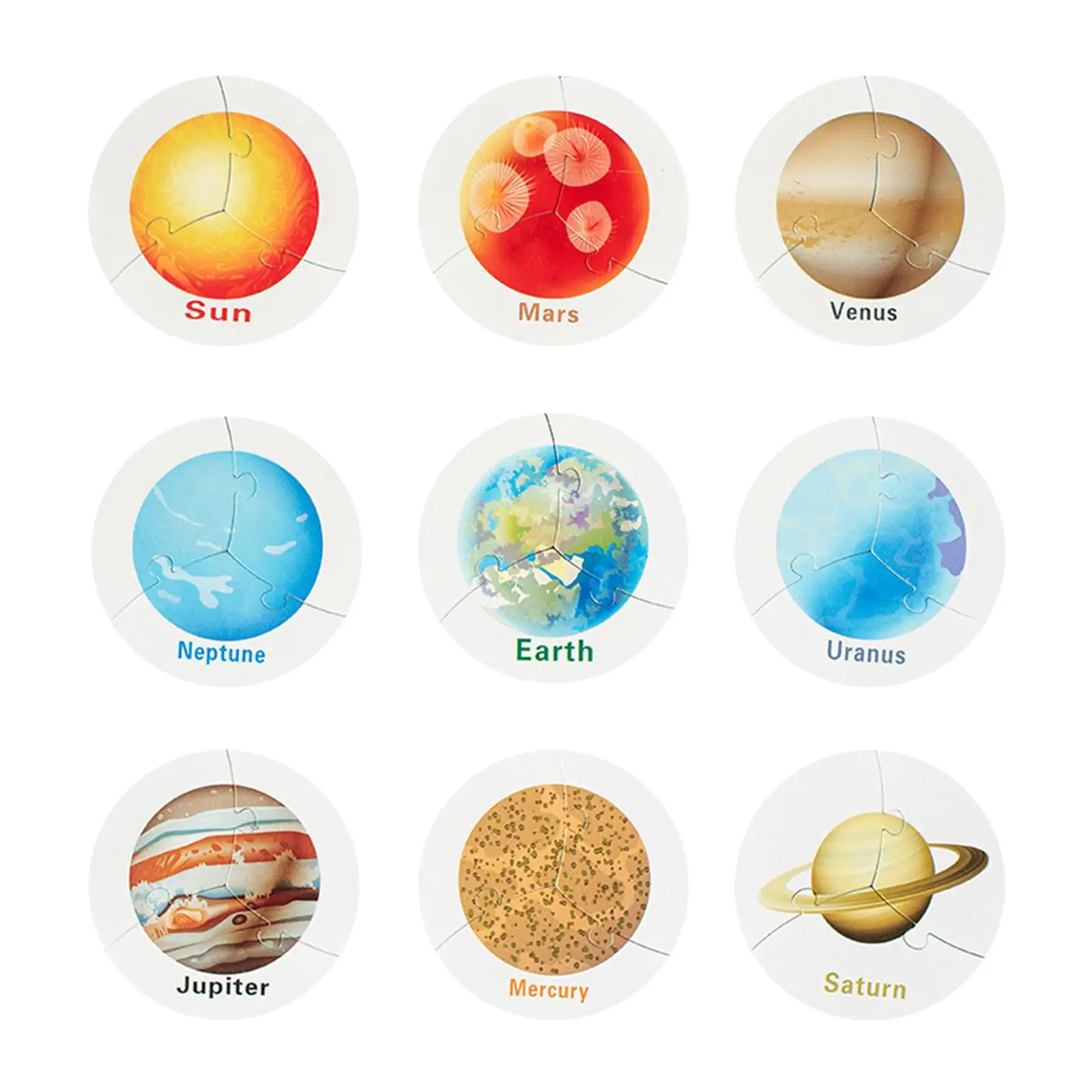 

Solar System Puzzle Fine Motor Skills Montessori Toys Wooden Planets Jigsaw Puzzle Learning Activities for Kids Prize Girls Boys