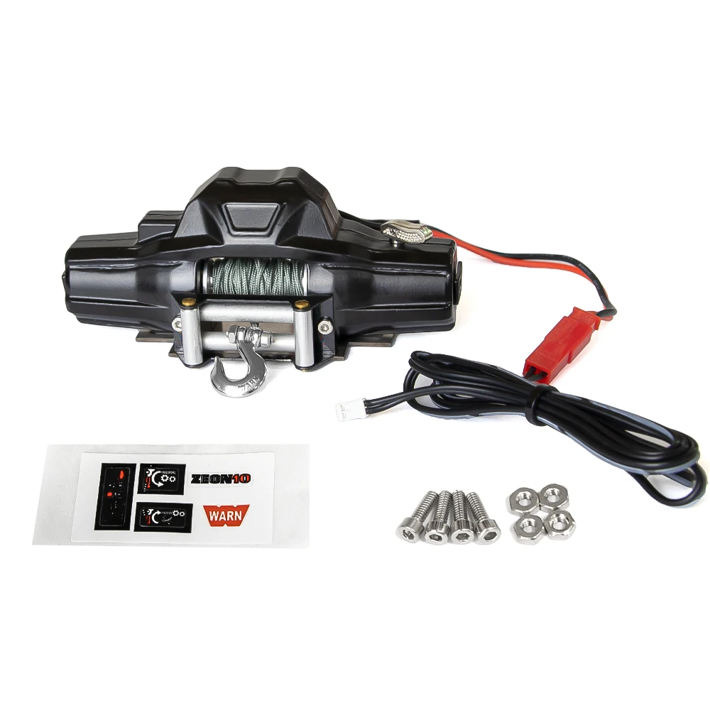 Metal Automatic simulation Winch for Croboll 1/7 4WD MK07  RC Electric Remote Control Model Car Modification Upgrade Accessories