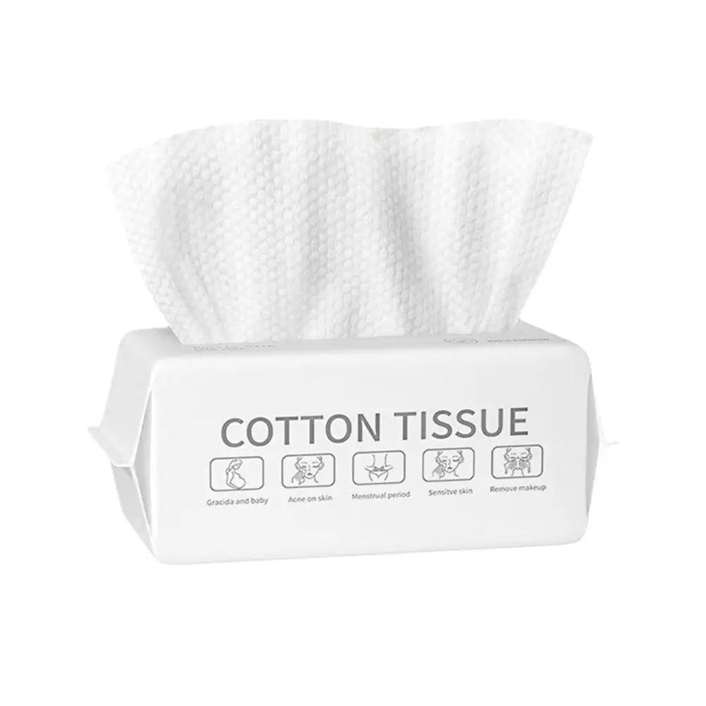 Toalla desechable para lavado de cara, paño de algodón suave extraíble para salón de belleza, Q7I8