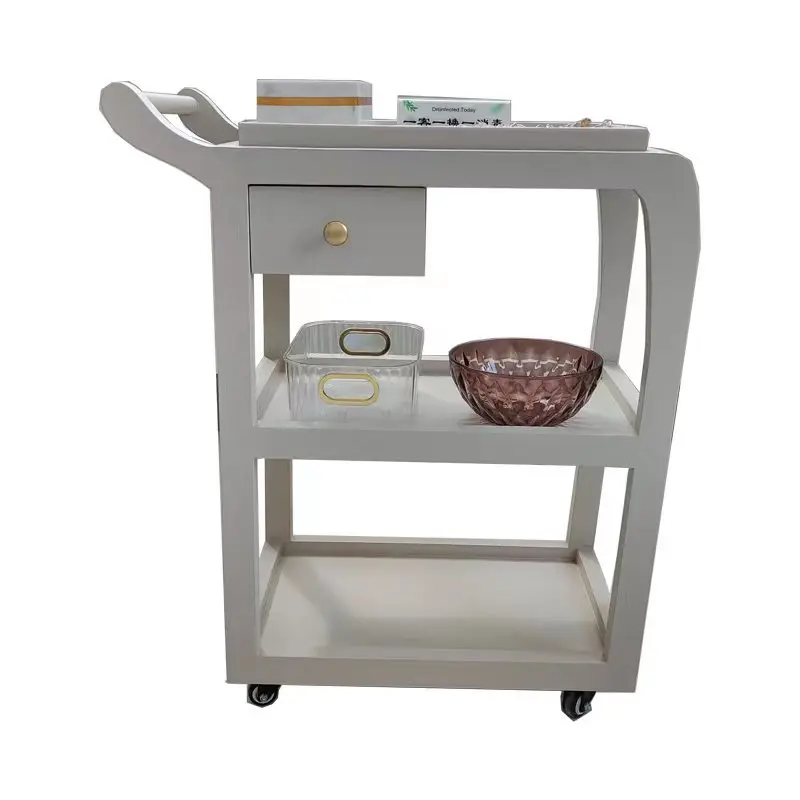 

Beauty salon multi-function trolley three-layer drawer instrument care health care mobile trolley