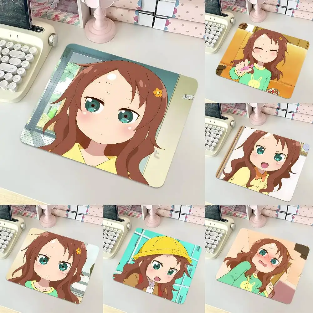Riko Saikawa Miss Kobayashi's Dragon Maid Small LockEdge Mouse Pad For Gamers Computer Desk Pad Rectangular Anti-slip Rubber