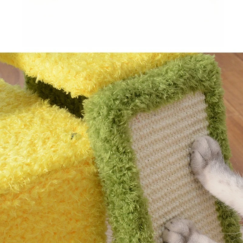 

Sunflower Themed Cat Climbing Tower Sisal Scratching Post with Perch & Bed