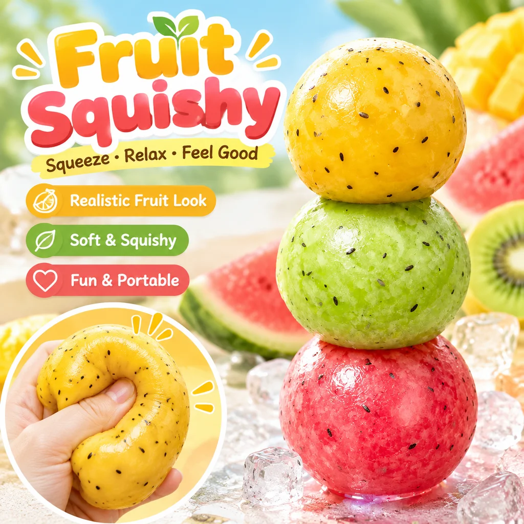 Cross Border Shaved Ice Ball Squishy Coconut Oil Handmade Squishy Ice Sand Stress Relief Sensory Fidget Squishy Toy Wholesale
