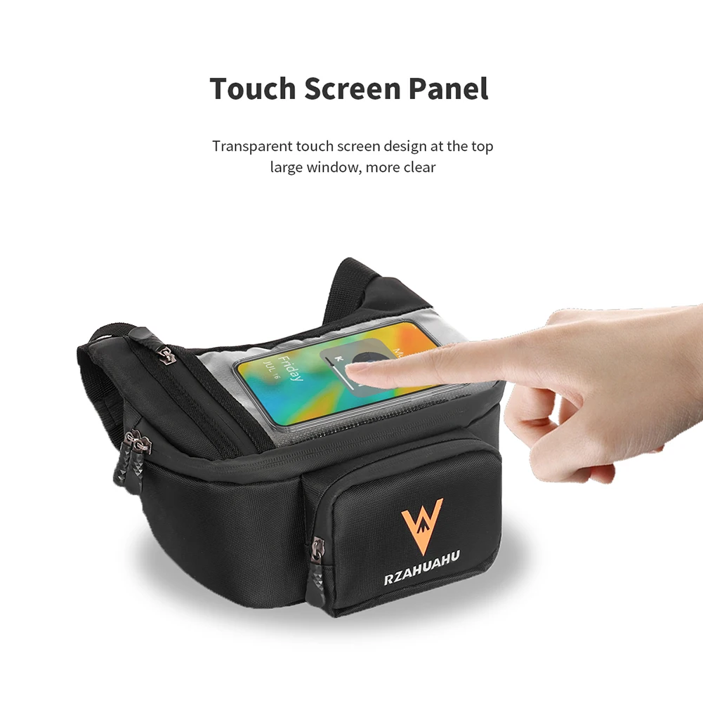 

Touch Screen Motorbike Travel Bag Large Capacity Front Fork Storage Bag Multifunction Waterproof for Electric Bike Motorcycle