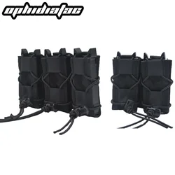 Molle Pistol Mag Pouch Double/Triple Stack Magazine per calibri 9mm/.40 45acp Glock S & W M & P, Sig 226/229 e Springfield 1911