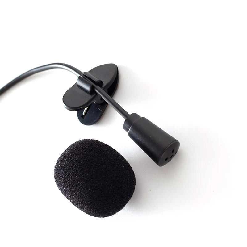 Klip Mikrofon Kondensor Kapasitif Studio Perekam Mikrofon Mini 3.5Mm untuk Komputer PC Notebook Desktop Ponsel