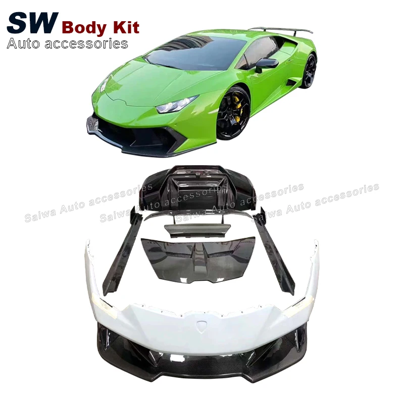 Part Of The Carbon Fiber V Style Body Kit For Lamborghini LP580 LP610 Upgrade Modification Aerodynamic Kit Facelift Auto Parts