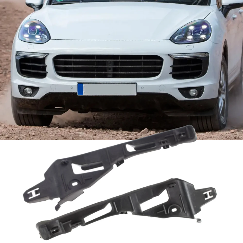 Pair Front Bumper Bracket Mount Support Retainer Guide for Porsche Cayenne 2011 2012 2013 2014 95850505000 95850504900 