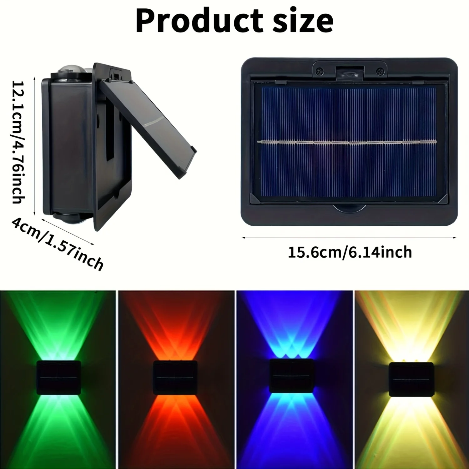 Outdoor Solar Wall Light,Solar Garden Decorative Light,Garden Fence Lighting Lamp,Outdoor Wall Decorative Light