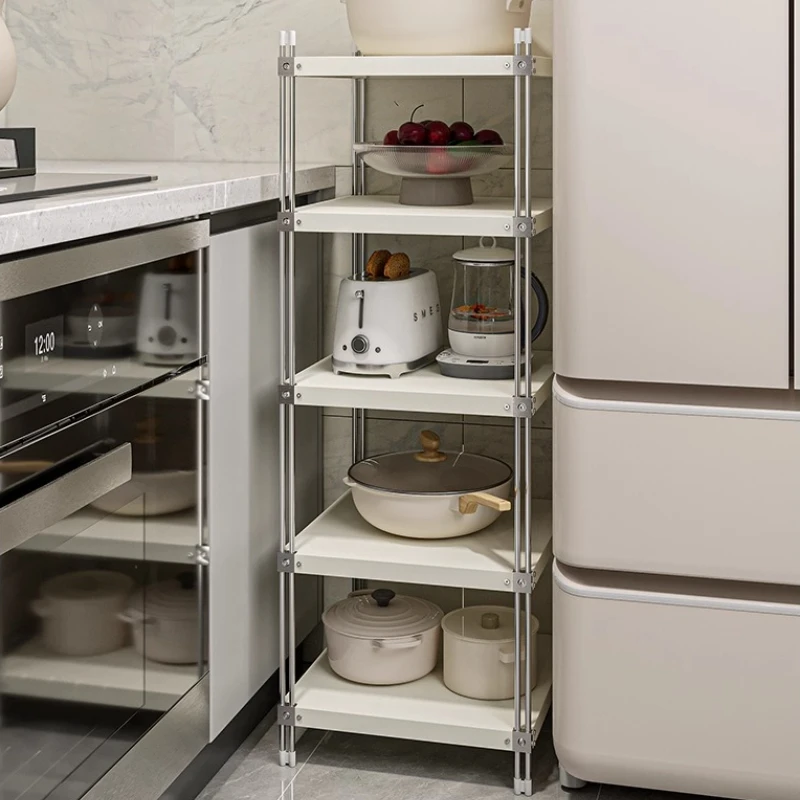 

Многослойная полка для кастрюль, угловая полка для хранения из нержавеющей стали для кухни, многоуровневая подставка для кастрюль, компактный органайзер для приборов