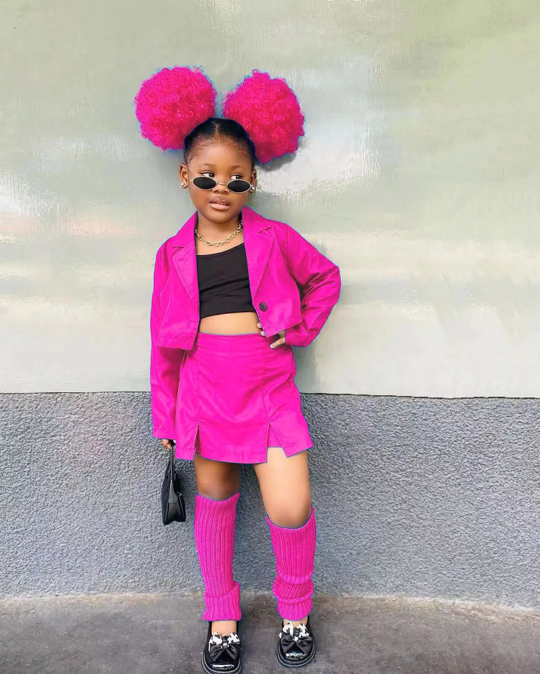 

New 2pcs/set Baby Girls Clothes Outfits 2025 Spring Autumn Long Sleeve Kids Children Girl Clothing Suits Blazer Crop Tops+Skirt